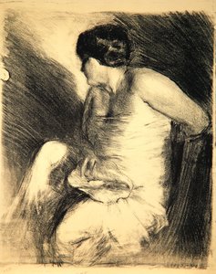 Nainen simpukan kanssa, 1906 tekijältä Albert de Belleroche